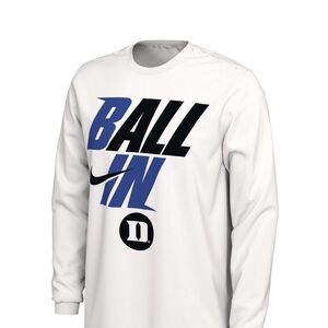 Men's Nike White Duke Blue Devils
Visit Ball In Bench Long Sleeve T-Shirt size L